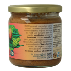 Monki Gemengde notenpasta met zout eko bio 330 Gram
