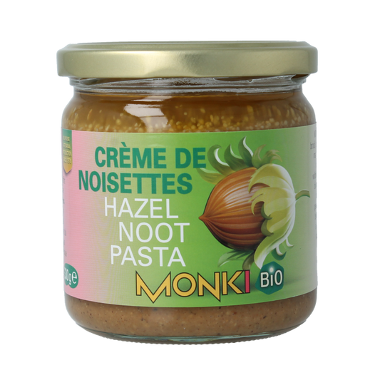 Monki Hazelnootpasta eko bio 330 Gram