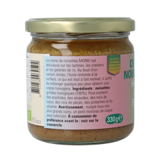 Monki Hazelnootpasta eko bio 330 Gram