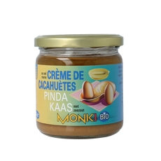 Monki Pindakaas met zout eko bio 330.00 Gram