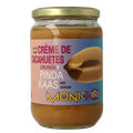 Monki Pindakaas crunchy met zout eko bio 650 Gram