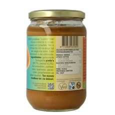 Monki Pindakaas crunchy met zout eko bio 650 Gram
