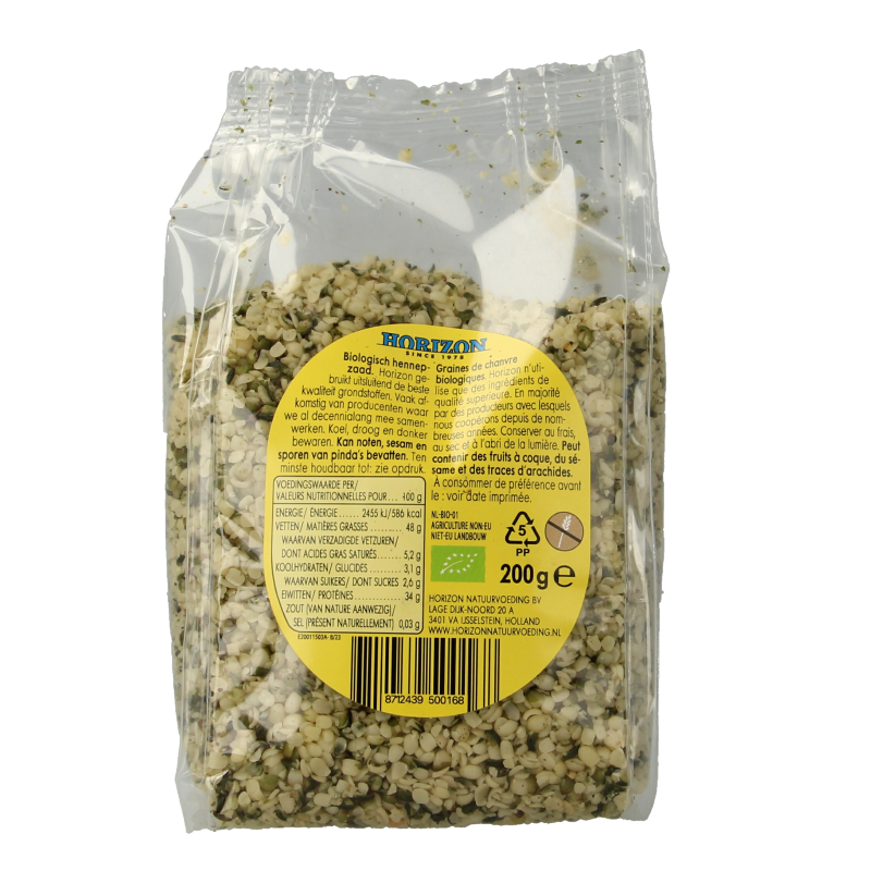 Horizon Hennepzaad gepeld bio 200 Gram