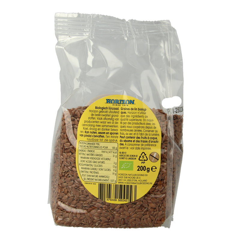 Horizon Lijnzaad bio 200 Gram