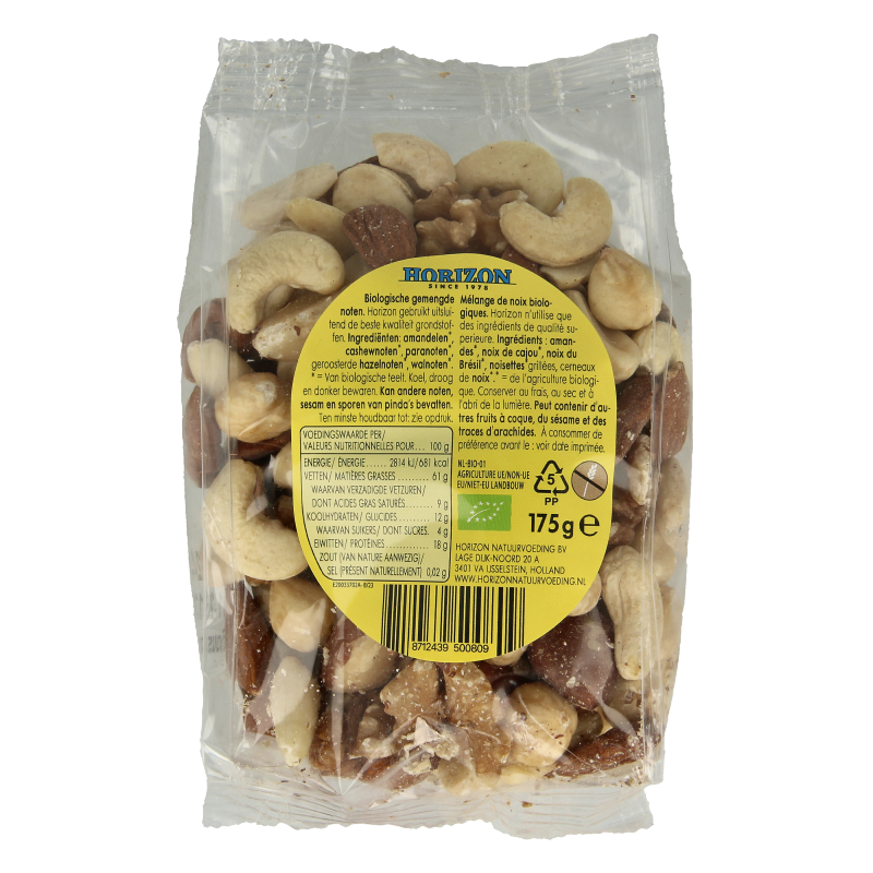 Horizon Gemengde noten bio 175 Gram