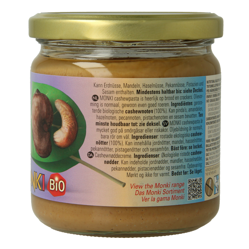Monki Cashewpasta bio 330 Gram