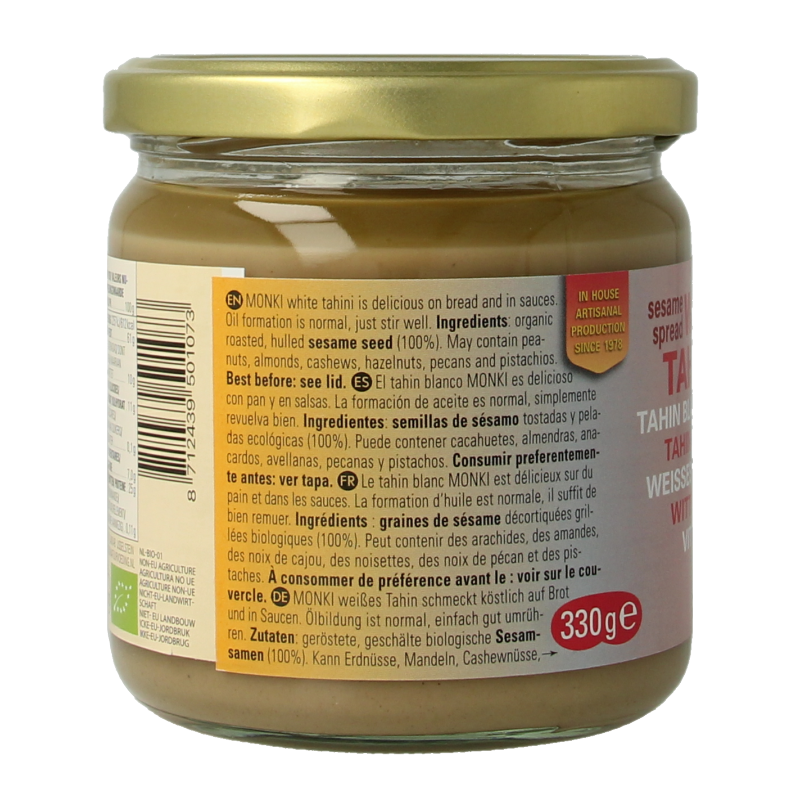 Monki Witte tahin bio 330 Gram