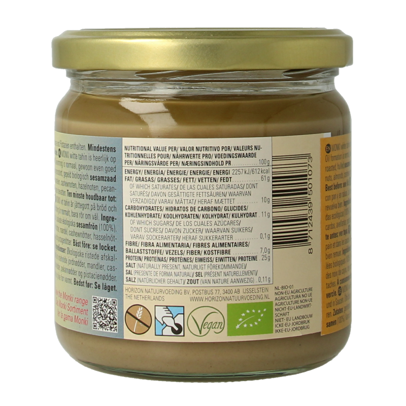 Monki Witte tahin bio 330 Gram