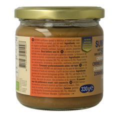 Monki Zonnebloempasta bio 330.00 Gram