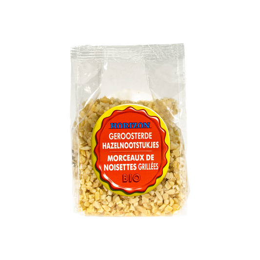 Horizon Geroosterde hazelnootstukjes bio 125.00 Gram