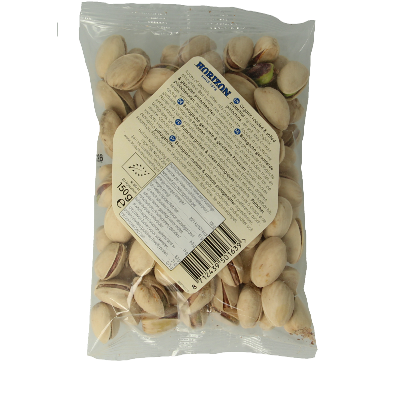 Horizon Pistachenoten geroosterd gezouten bio 150 Gram