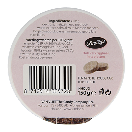 Kindly's Zwart wit zoet XL 150 Gram
