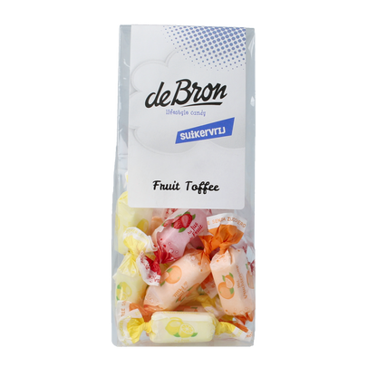 De Bron Fruit toffee suikervrij 70.00 Gram