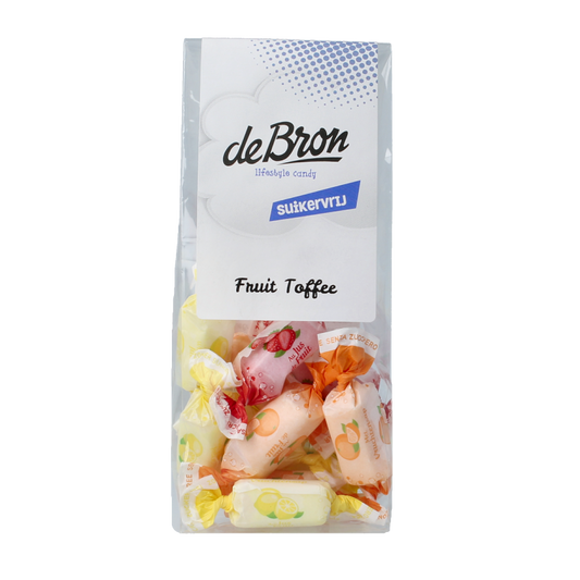 De Bron Fruit toffee suikervrij 70 Gram