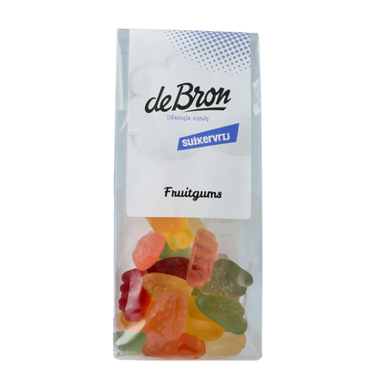 De Bron Fruitgums suikervrij 90.00 Gram