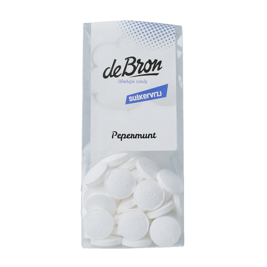 De Bron Pepermunt suikervrij 80 Gram