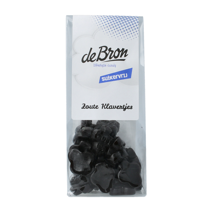 De Bron Zoute klavertjes suikervrij 90.00 Gram