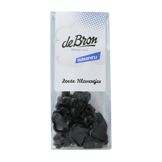 De Bron Zoute klavertjes suikervrij 90 Gram