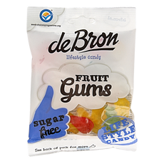 De Bron Fruitgums suikervrij 100 Gram