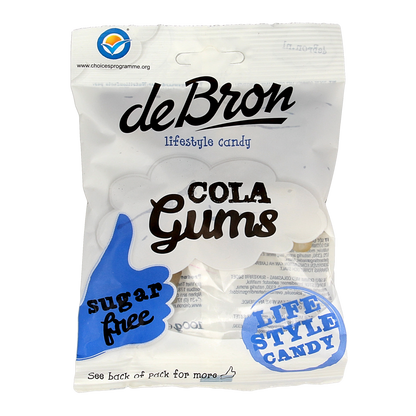 De Bron Cola gums suikervrij 100.00 Gram