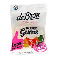 De Bron Winegums English suikervrij 100 Gram