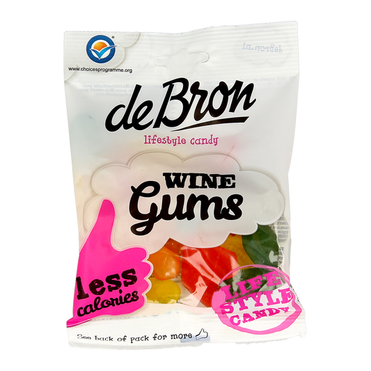 De Bron Winegums English suikervrij 100.00 Gram