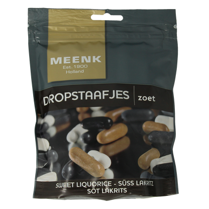 Meenk Dropstaafjes 225.00 Gram