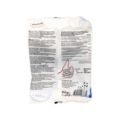 De Bron Zoete dropbolletjes/sweet liquorice suikervrij 100.00 Gram