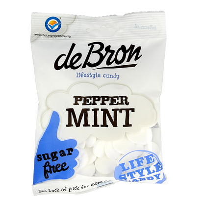 De Bron Pepermunt suikervrij 80.00 Gram