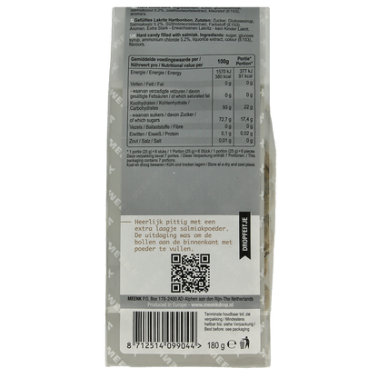 Meenk Salmiak bollen 180.00 Gram