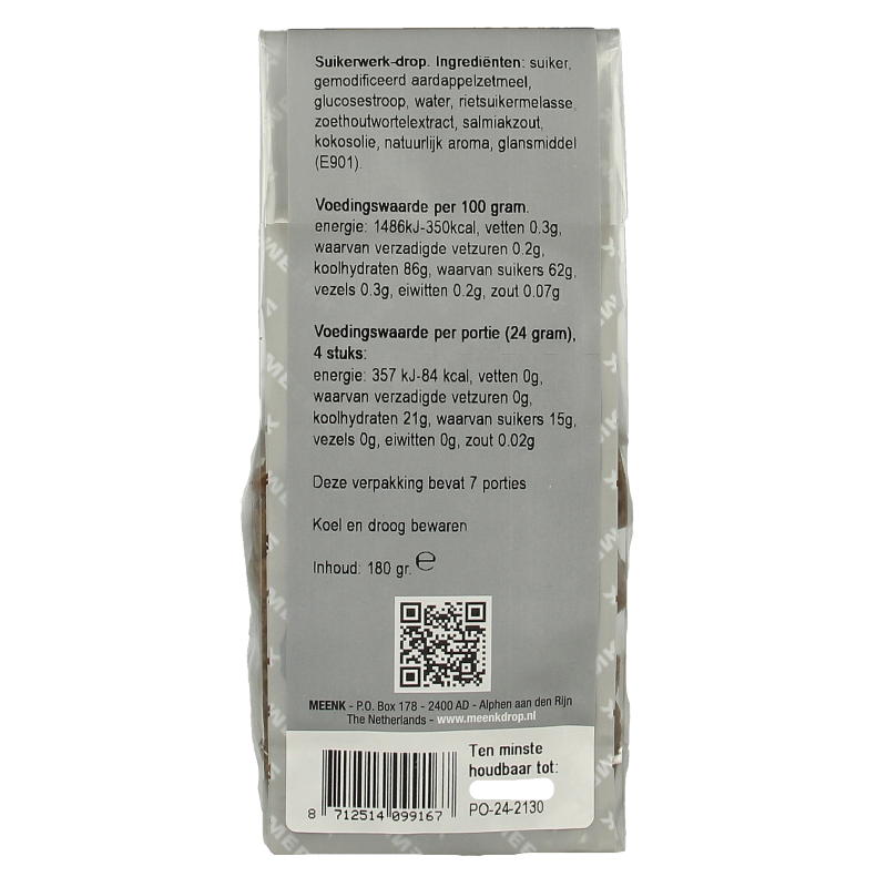 Meenk Geveltjesdrop 180 Gram