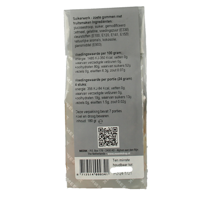 Meenk Fruitig zoet winegums 180.00 Gram