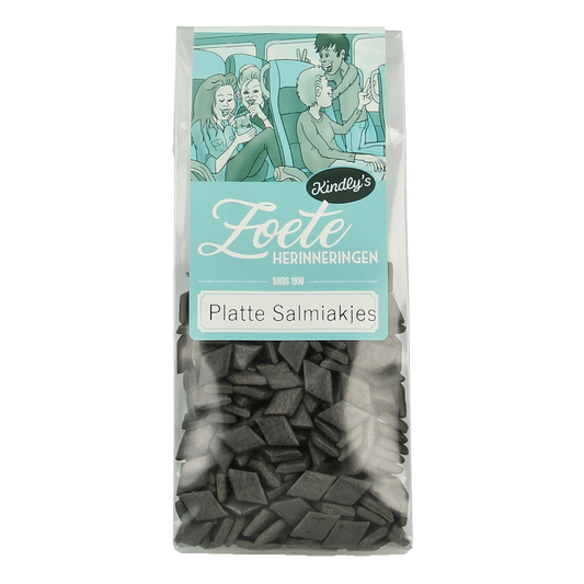 Kindly's Platte salmiak zoete herinneringen 130 Gram