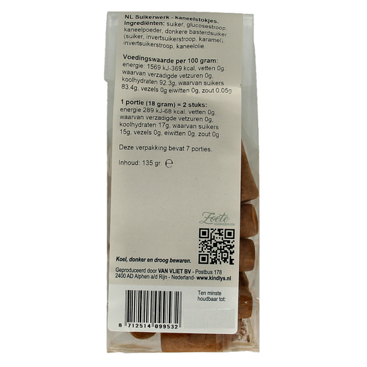 Kindly's Kaneelstokjes zoete herinneringen 135 Gram