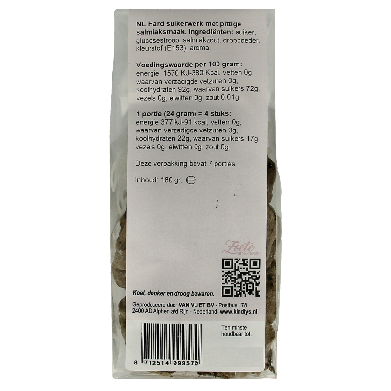 Kindly's Salmiak kikkers zoete herinneringen 180 Gram