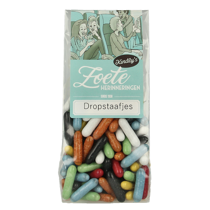 Kindly's Dropstaafjes zoete herinneringen 170.00 Gram