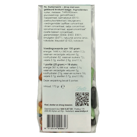 Kindly's Dropstaafjes zoete herinneringen 170 Gram