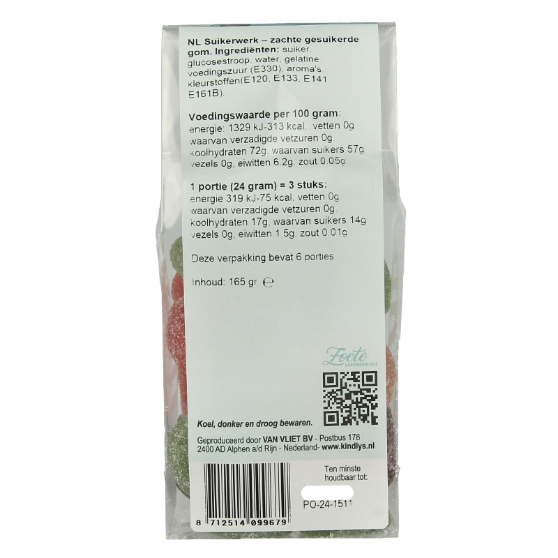 Kindly's Gomballen zoete herinneringen 165 Gram