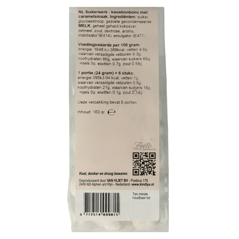 Kindly's Sneeuwcaramels zoete herinneringen 160 Gram