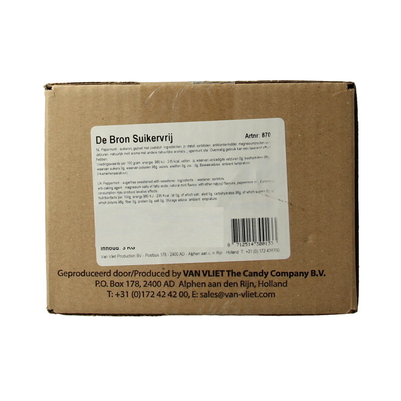 De Bron Pepermunt suikervrij 3 Kilogram