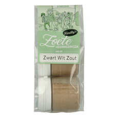 Kindly's Zwart wit potjes zout 25 gram 2.00 Stuks