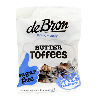De Bron Buttertoffee suikervrij 70.00 Gram