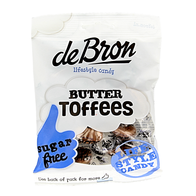 De Bron Buttertoffee suikervrij 70 Gram