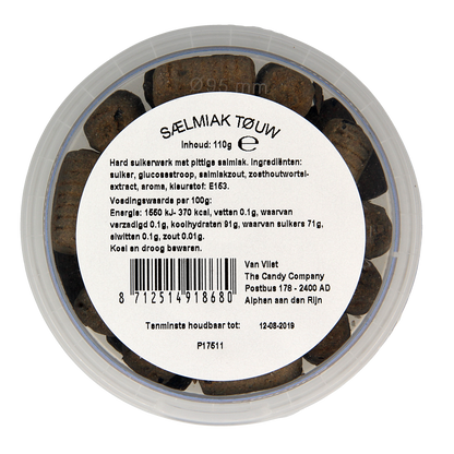 Kindly's Salmiak touw 110.00 Gram