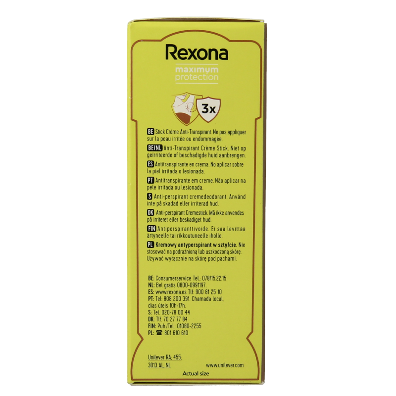 Rexona Deodorant maximum protection stress control 45 Milliliter