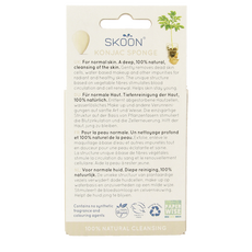 Skoon Konjac spons pure bio 1 Stuks