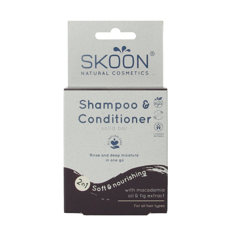 Skoon Solid shampoo & conditioner 2 in 1 90 Gram