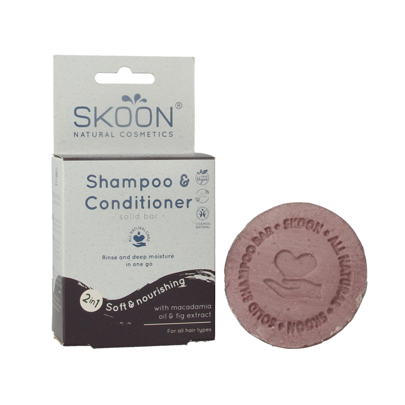 Skoon Solid shampoo & conditioner 2 in 1 90 Gram