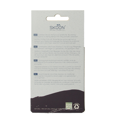 Skoon Solid shampoo & conditioner 2 in 1 90.00 Gram