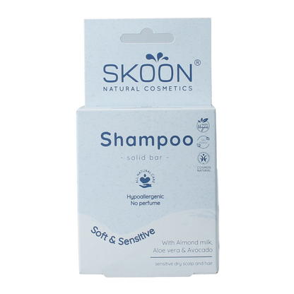 Skoon Solid shampoo soft & sensitive 90.00 Gram
